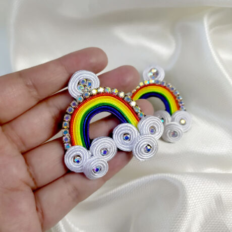 Aretes Soutache Ref. Arcoiris