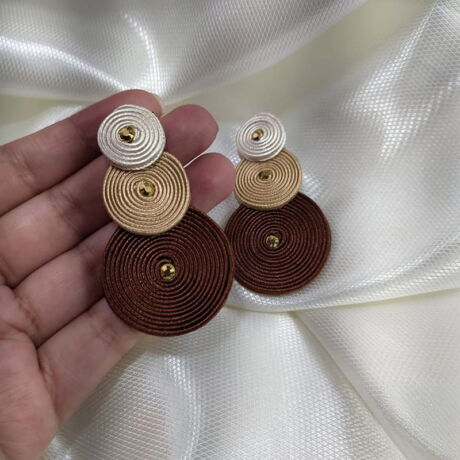 Aretes Soutache Ref. Ariza - Café
