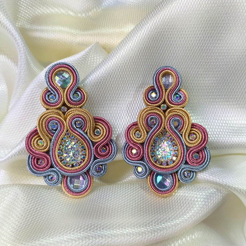 Aretes Soutache Ref. Radiante - Imagen 5