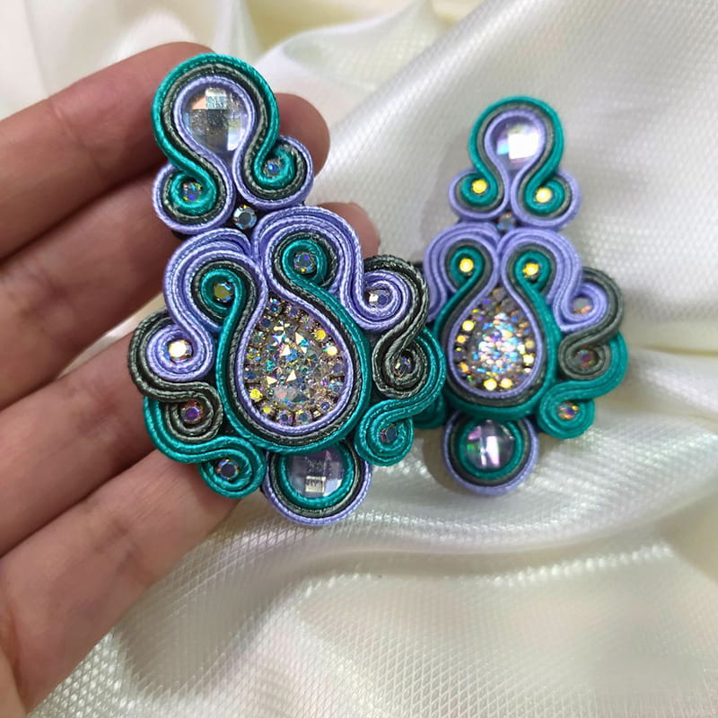 Aretes Soutache Ref. Radiante - Imagen 6
