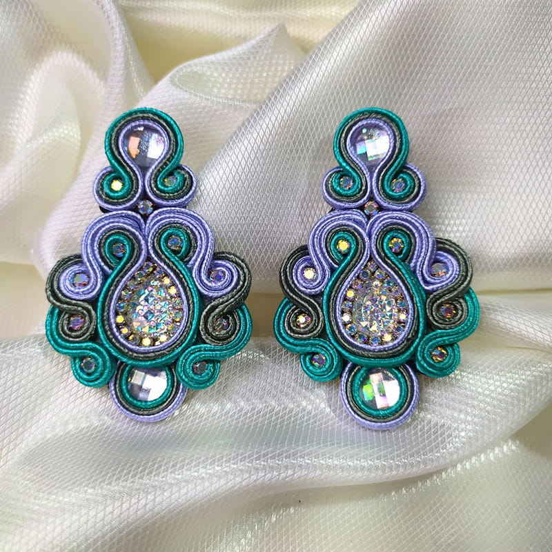 Aretes Soutache Ref. Radiante - Imagen 7
