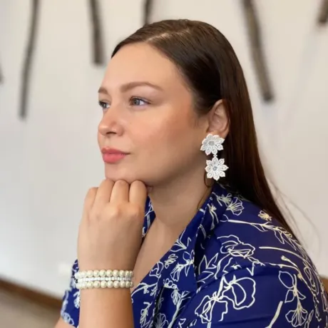 Aretes Mostacilla Ref. Pensamiento